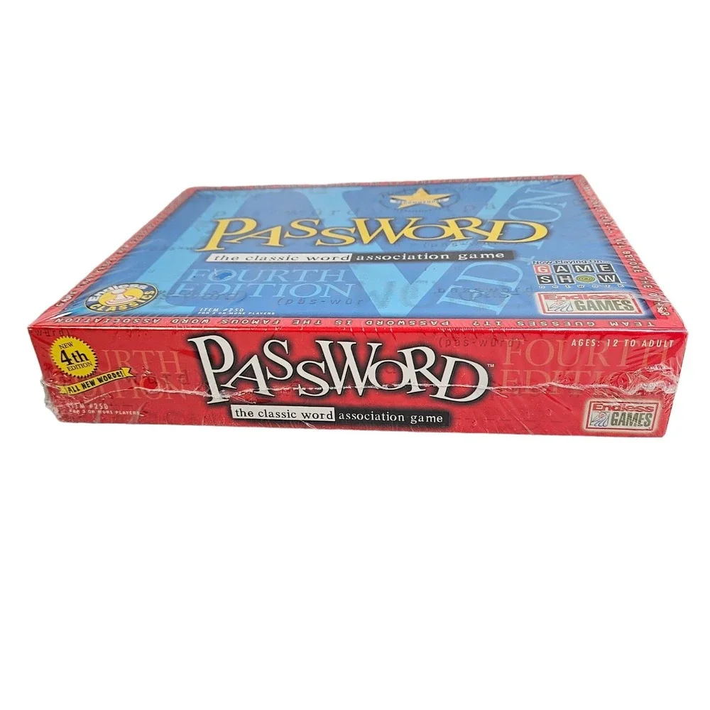 Password‎ Word Association Family Game Night 2003 4th Edition 12 and Up Sealed